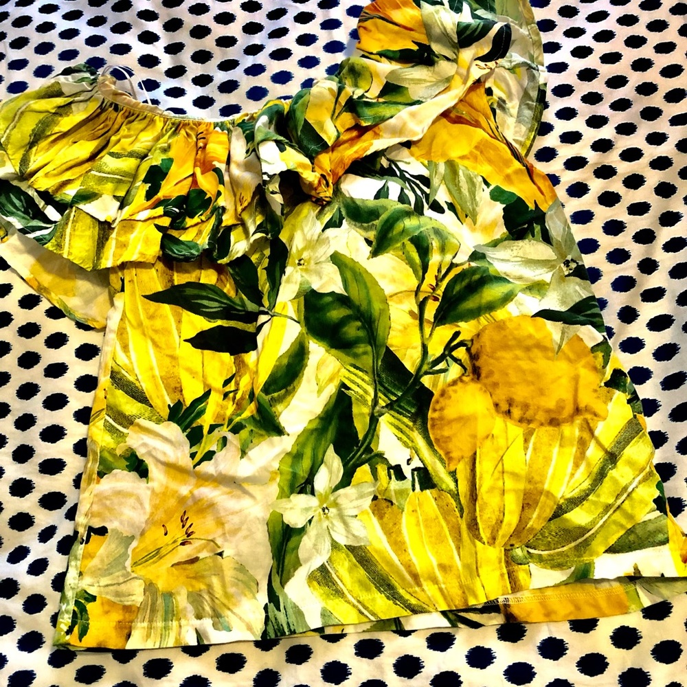 Aystremical floral ruffled blouse